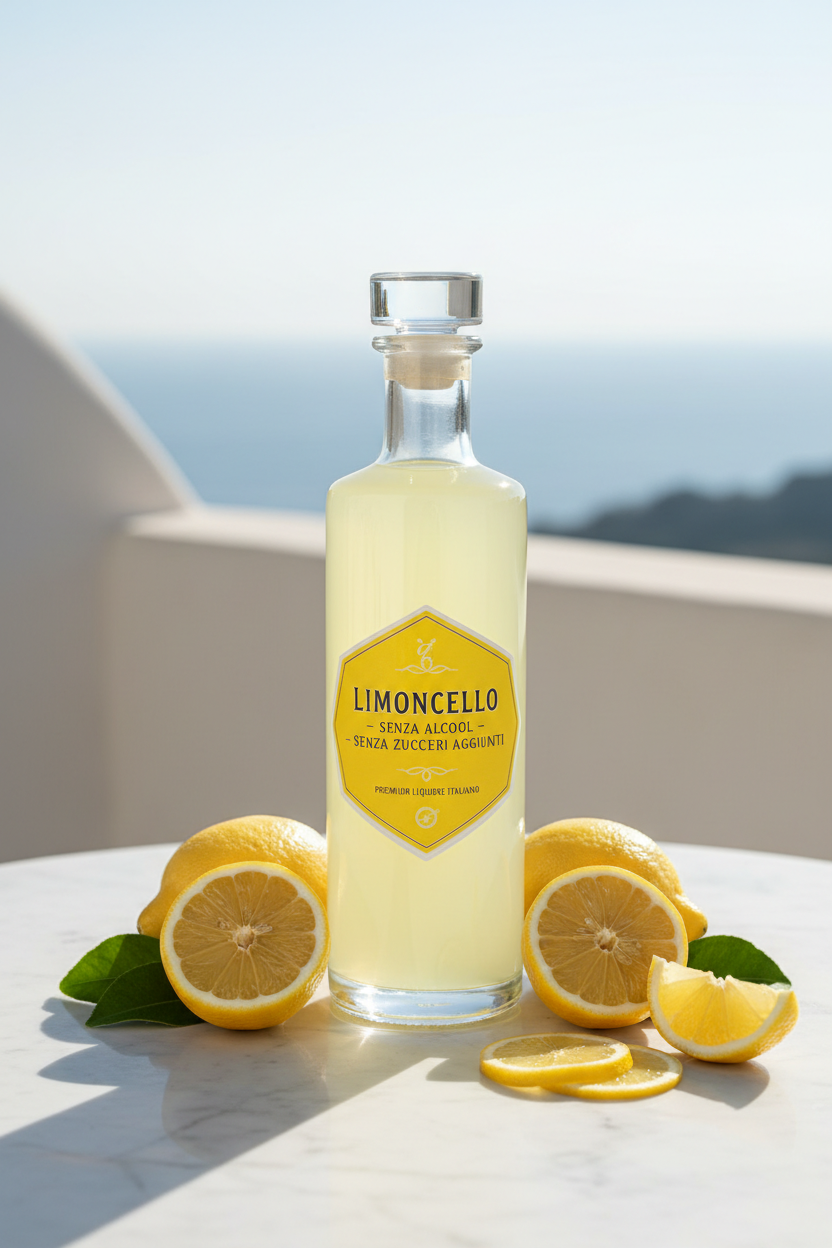 Bottiglia Limoncello Zero 0.0 Alcol Free Zero Zuccheri